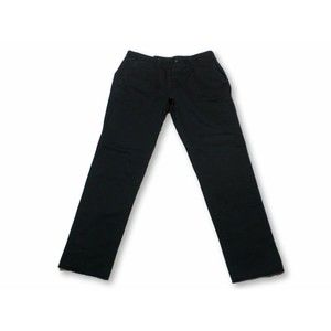 GAP SLIM CHINO PANTS MENS SIZE 31X30 BLACK COLOR CROPPED LENGTH ZIP FLY NEW NWT
